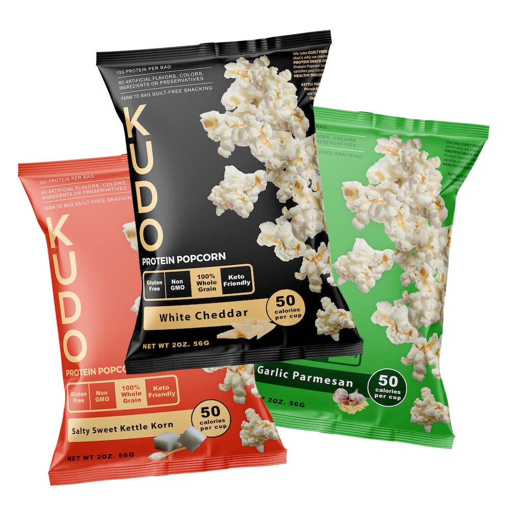 All Things COOKING, FOOD & WINE. Protein popcorn. It has 10g of protein per bag. Great for on the go!